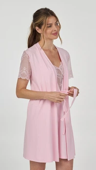 Халат жіночий Ellen Davina lgm 201/06/02 L рожевий