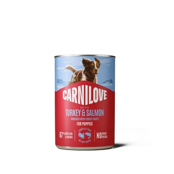 Влажный корм для щенков Carnilove Salmon & Turkey паштет, лосось и индейка, 400 г (1111223558)