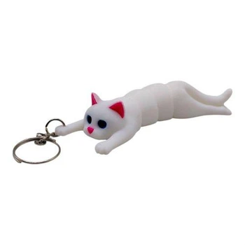3D Брелоки "FLEXI CAT LONG / Длинный кот", Keychain, 3D печать