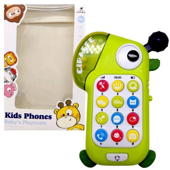 Іграшковий мобільний телефон, музичний (САЛАТОВИЙ) LITTLE TIN LOK T8