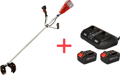 Набор Vitals Master SmartLine+ Коса аккумуляторная AZT 36540 BL + Батарея аккумуляторная ASL 1840 2 шт + Зарядное устройство для аккумуляторов LSL 1830 Dual (243061+184456W+184460)