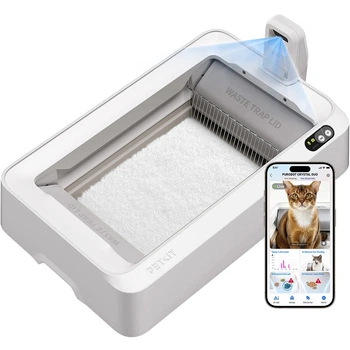 Смарт-лоток Petkit Purobot Crystal Duo with Camera P9905, автоматический туалет для кошек с AI-камерой(DL_B6D0330CA29C)