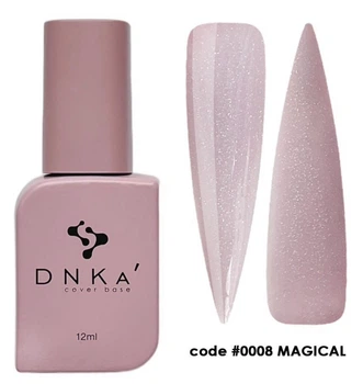 Камуфлирующая база для ногтей DNKa Cover Base #0008 Magical 12 мл