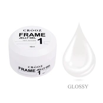 Гель-желе для наращивания Crooz Frame Jelly Gel №01 прозрачный 15 мл