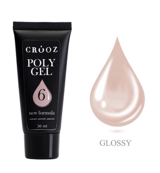 Полигель для ногтей Crooz PolyGel 06 Теплый Nude 30 мл