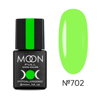 Гель-лак Moon Full Neon 702 салатовый яркий 8 мл