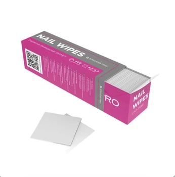 Салфетки безворсовые белые Staleks Pro Smart 400 шт 4,5х4,5 см
