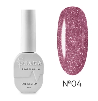 Гель-лак Saga Fiery F04 лиловое золото 9 мл