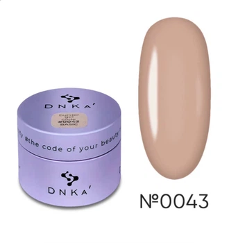 Гель для наращивания моделирующий DNKa Builder Gel №0043 бежевый 15 мл