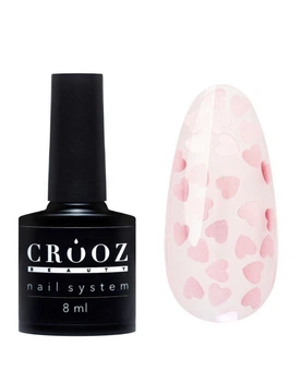 Топ для ногтей Crooz LOVE с сердечками 8 мл