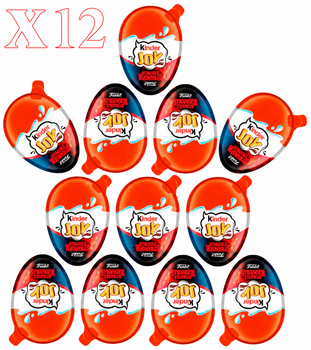 Комплект шоколадных яиц Kinder Joy Funko Stranger Things 12 шт. по 20 г (413E2A14B170)