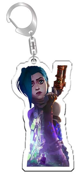 Акриловий брелок Arcane: League of Legends Jinx 5 см (3D3376FAC5A9)