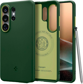 Etui plecki Spigen Nano Pop Mag MagSafe do Samsung Galaxy S26 Ultra Green (8800337241600)