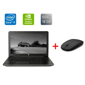 Мобильная рабочая станция Б-класс HP zBook 15 G3 / 15.6" (1920x1080) IPS / Intel Core i7-6820HQ (4 (8) ядра по 2.7 - 3.6 GHz) / 16 GB DDR4 / 275 GB SSD / nVidia Quadro M2000M, 4 GB GDDR5, 128-bit / WebCam / TouchID б/у + Подарок Беспроводная мышь / USB