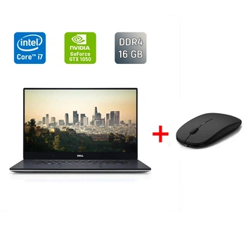 Игровой ноутбук Б-класс Dell XPS 15 9560 / 15.6" (1920x1080) IPS / Intel Core i7-7700HQ (4 (8) ядра по 2.8 - 3.8 GHz) / 16 GB DDR4 / 512 GB SSD / nVidia Geforce GTX 1050, 4 GB GDDR5, 128-bit / USB Type-C / HDMI б/у + Подарок Мышь / USB