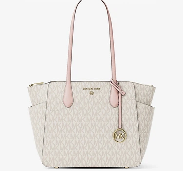 Сумка тоут Michael Kors Marilyn Medium Signature Logo Tote Bag Vanilla