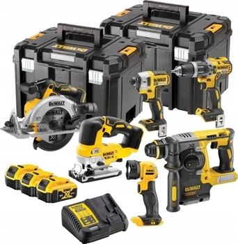 Набір електроінструментів DeWalt 18V XR з 3 акумуляторами 5 Ah 6 шт. (DCK690P3T-QW)