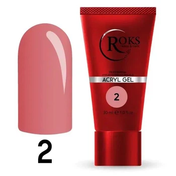 Acryl Gel - Без ТРО ROKS 30 мл №2 - Бежевий