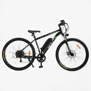 Електровелосипед Corso Split 29" рама 19" 350W 36V/13Ah Shimano Tourney дискові гальма кольоровий дисплей Зелений (LUX1851)
