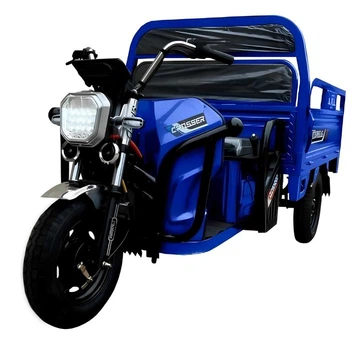 Грузовой электротрицикл Crosser Cargo 16 1200W 60V/58AH трехколесный электроскутер самосвал грузоподъемность 500 кг Синий (LUX1863)