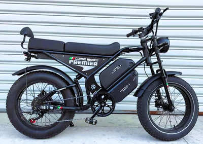 Електрофетбайк Corso Premier 20" 1500W 2 акумулятори 2х48V 18Ah чорний (LUX1829)