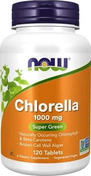 Chlorella Now Foods Chlorella 1000 mg 120 tabletek (733739026323)