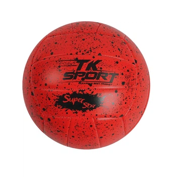 Мяч волейбольный TK Sport C 44412 Пу 300 грам красный