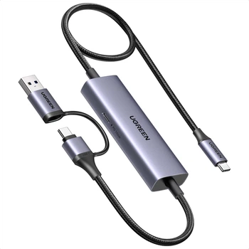 Конвертор сигнала UGREEN CM725 USB-C/USB-A Video Capture Card Gray (65856)
