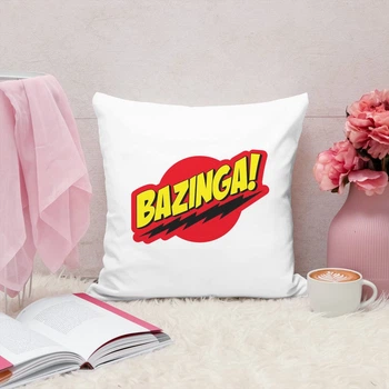Подушка плюшевая Теория Большого Взрыва The Big Bang Theory 35х35 см (ЛП000134)