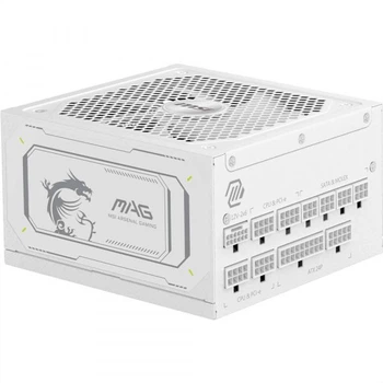 Блок живлення msi atx 1000w mag a1000gl pcie5 whit e, eu, 1000w, Fully-Modular, 80 Plus Gold mag a1000gl pcie5 white