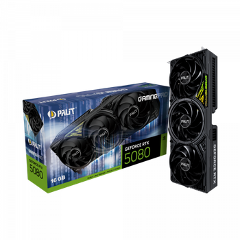 PALIT-XPERTVISION Відеокарта Palit nvidia rtx5080 gamingpro 16gb gdd dr7 256bit 3-dp hdmi rtx5080 gamingpro 16gb