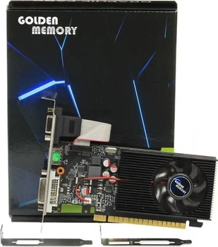 Видеокарта GeForce gt730, Golden Memory, 2Gb gddr3, 128-bit, vga/dvi/hdmi, 700/1333 MHz, Low Profile (GT730LPD34G128bit)