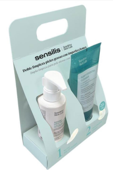 Zestaw do pielęgnacji twarzy Sensilis Double Cleansing Olejek do demakijażu 150 ml + Żel oczyszczający do twarzy 200 ml (8428749010760)