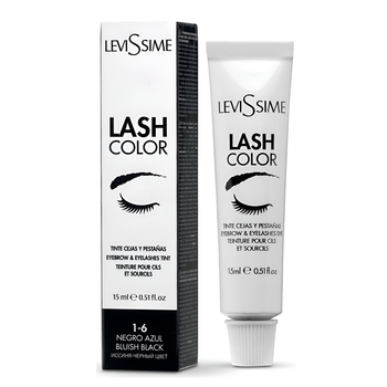 Lash Color Краска 1-6 для бровей и ресниц, цвет сине-черный, 15ml