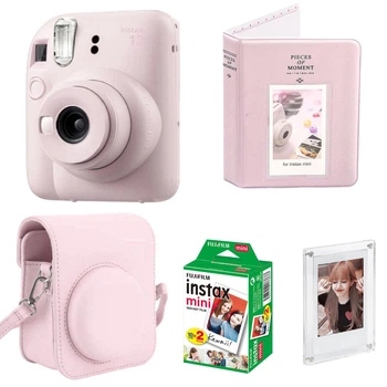 Подарунковий набір Fujifilm Instax Mini 12 Blossom Pink (Рожевий) / Камера + Чохол + Альбом 64 фото + 20 знімків + Магнітна фоторамка / Gift Set 2026