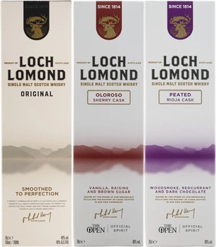 Набор виски Loch Lomond Original 6 уо 0.7 л 40% + Oloroso Sherry Cask 6 уо 0.7 л 40% + Peated Rioja Cask 6 уо 0.7 л 40% (1021244264187)