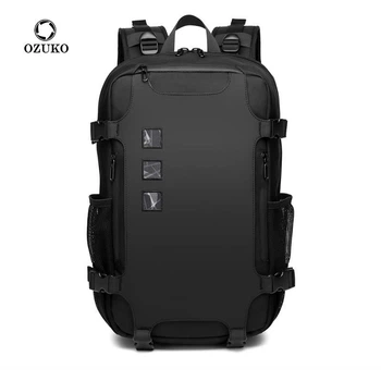 Рюкзак городской Ozuko 9388 деловой офисный с USB портом и отсеком для ноутбука до 15.6' 17л Black (19357)