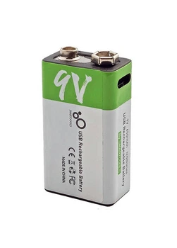 Аккумулятор Крона Smartoools 650 mAh 9V / 6LR61 литиевый со встроенной зарядкой Type-C (19327)