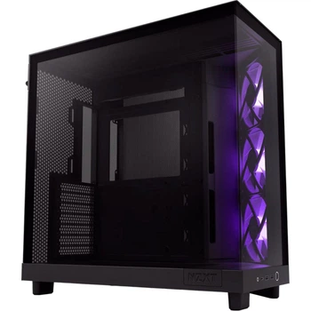 Корпус для ПК NZXT H6 Flow Midi-Tower без БЖ ATX/MicroATX/Mini-ITX RGB Black (CC-H61FB-R1)
