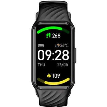 Смарт-часы Blackview R10 1,47" TFT 320×172 Bluetooth 5.2 с пульсометром и шагомером 300 мАч Black (6931548319320)