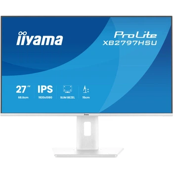 Монитор 27" IIYAMA ProLite XB2797HSU-W1 IPS 1920x1080 120 Гц 350 кд/м² колонки 2x2 Вт USB-C Matte White