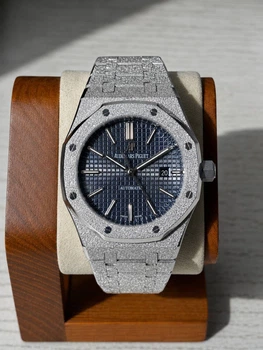 Наручные часы в стиле Audemars Piguet Royal Oak Frosted Ice Blue Dial 41 mm