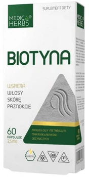 Suplement diety Medica Herbs Biotyna Biotyna 2.5 mg z inulina kapsulki (5907622656231)