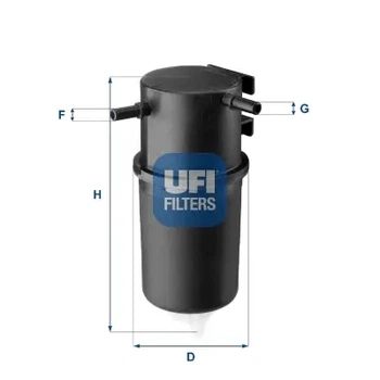 Фільтр палива дизель VW AMAROK 10- 2.0BITDI 24.145.00 UFI (2414500)