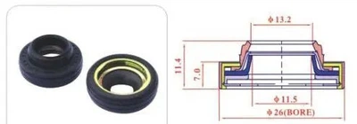 Сальник компрессора кондиционера HARRISON V5 / V7 MSG OS80055 MSG (OS80055)