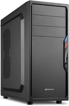 Корпус для ПК Sharkoon VS4-V / USB 3.0 / Без БЖ / Чорний (101653744) - Уцінка