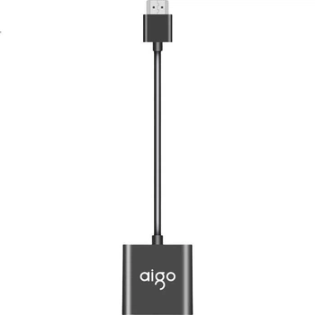 Конвертер Aigo HDMI в VGA, док-станция расширения для видеоконференций HD, док-станция расширения аудио/питания для ноутбуков/ПК/ТВ-приставок/проекторов, адаптер KH03