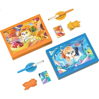Подарунковий набір ручок Pimio Cute Pet Series High-End для дорослих, подарунок на повернення до школи для чоловіків та жінок, студентів, каліграфії, бізнес-офісного подарунка 5525 Ocean Blue
