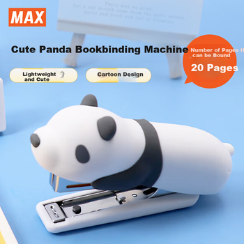 Степлер MAX HD-10NX/S Animal «Панда», силиконовый, скобы №10