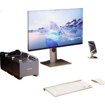Корпус для жесткого диска MAIWO K35284A, для 3,5-дюймовых механических жестких дисков SATA, совместим с ноутбуками и настольными компьютерами, внешний корпус для четырех отсеков для жестких дисков.